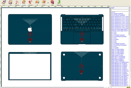 パーソナル・ダイ・アンド・プロフェッショナル向けに設計された ラップトップ・スキン・メイキング・マシン
