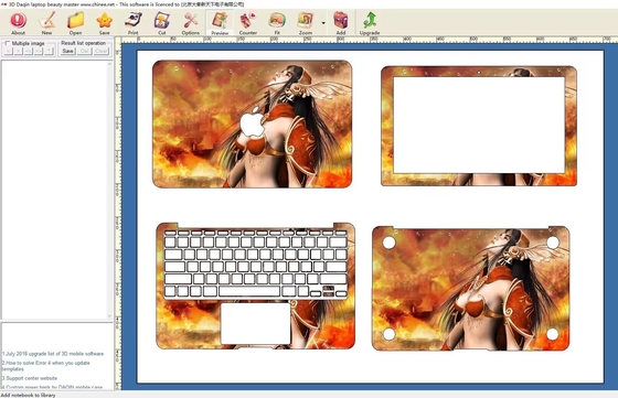 Daqin ラップトップ ビニール スキンとステッカー製造機 CE