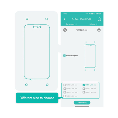 Idskin スクリーン プロテクター カッター 安定した簡単な携帯電話保護フィルム