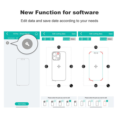 Daqin IDSKIN ハイドロゲルフィルムスクリーンプロテクター 切断機 iPhone 14 Pro Max 向け 組み込み版 スクリーンプロテクター 携帯電話